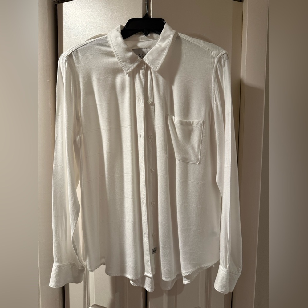 Rails Hunter White Window Pane Button Down Shirt
